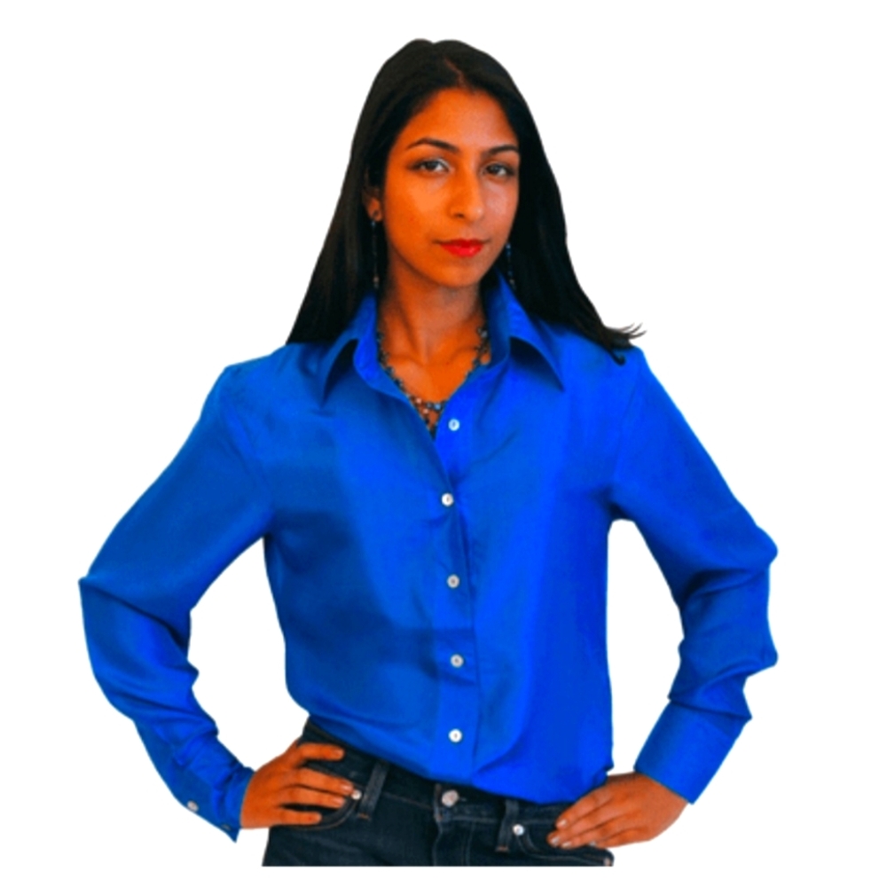 Royal blue button-down,long sleeve dress shirt from Talbot's.